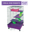 Kaytee My First Home Deluxe 2X2 Multi-Level Pet Home With Casters 24 in X 24 in X 41.5 in Kaytee® CPD