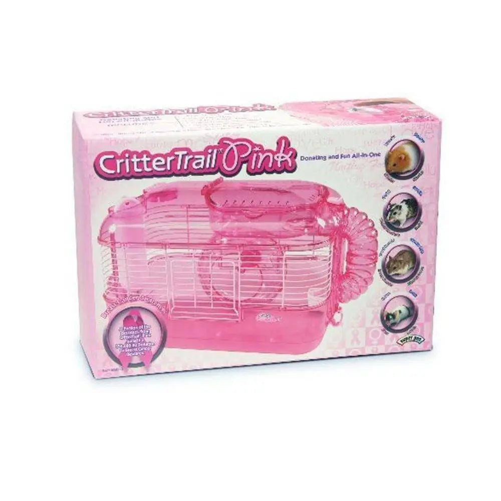 Kaytee® CritterTrail® One Level Habitat Pink Edition for Small Animal Pink Color 20 X 11.5 X 11 Inch Kaytee®