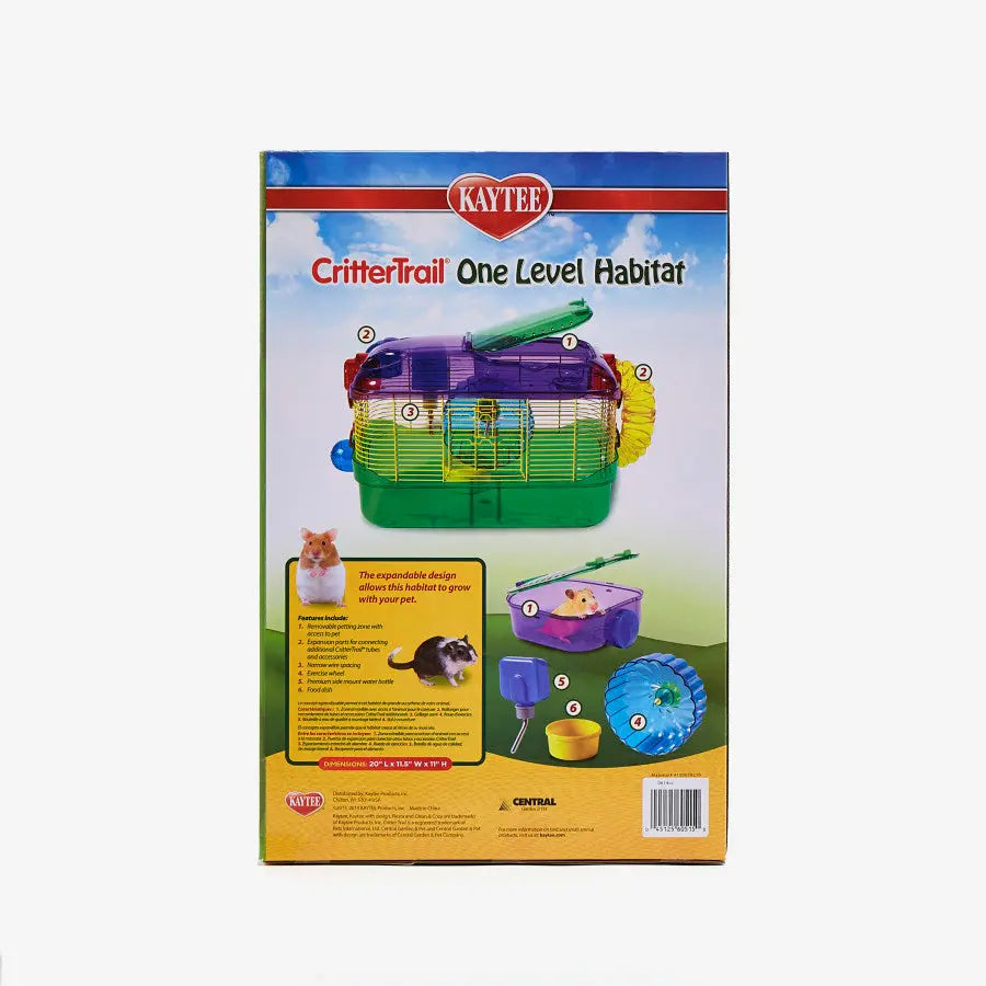 Kaytee® CritterTrail® One-Level Habitat for Small Animal Multicolor 20 X 11.5 X 11 Inch Kaytee®