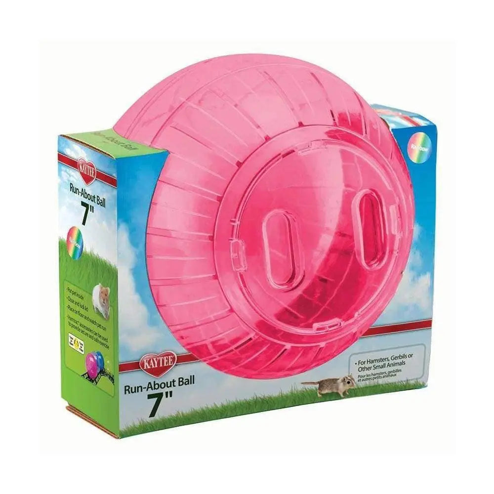 Kaytee® Run-About Ball for Small Animal Rainbow Color 7 Inch Kaytee®