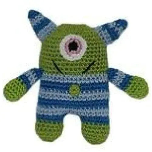 Knit Knacks Monster Organic Cotton Small Dog Toy Pet Flys