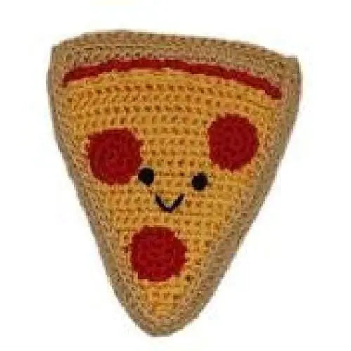 Knit Knacks Pizza Organic Cotton Small Dog Toy Pet Flys