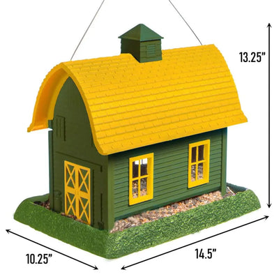 Large Green Barn Birdfeeder North States Industries