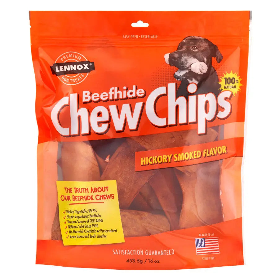 Lennox Beefhide Chew Chips Dog Treat 16 oz Lennox