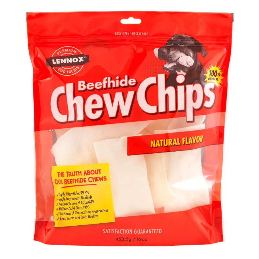 Lennox Beefhide Chew Chips Dog Treat 16 oz Lennox