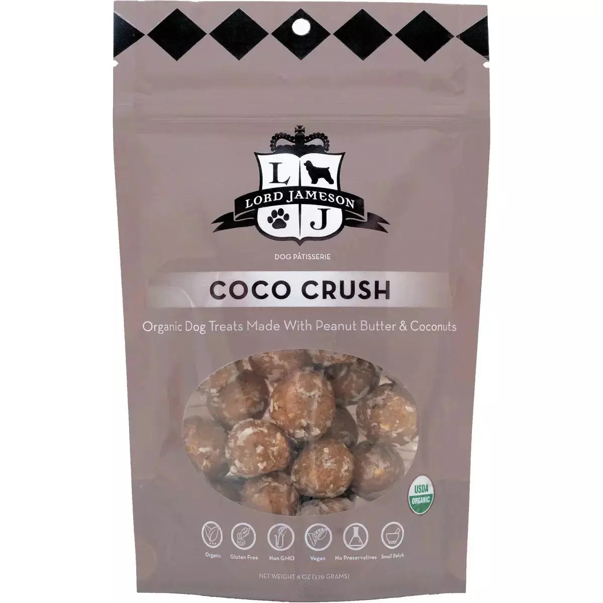 Lord Jameson Coco Crush Organic Dog Treats 6oz Lord Jameson