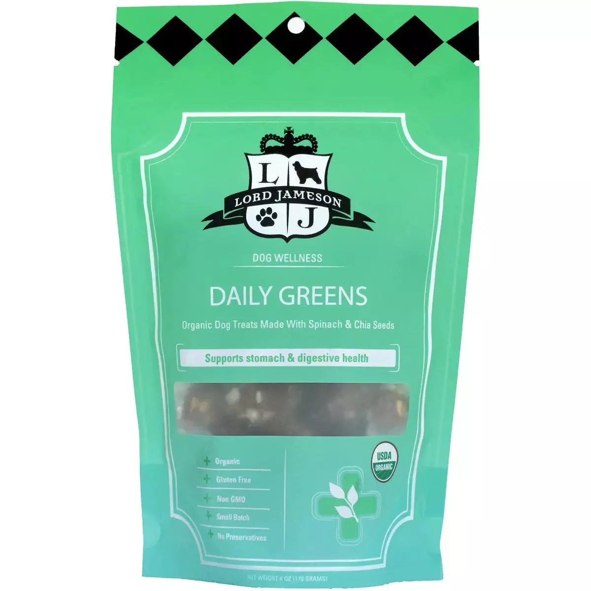 Lord Jameson Daily Greens Organic Dog Treats 6oz Lord Jameson