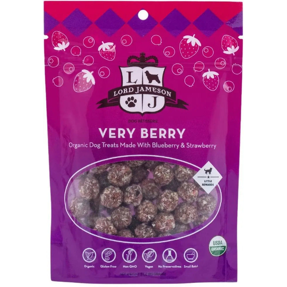 Lord Jameson Very Berry Organic Dog Treats 3oz Lord Jameson