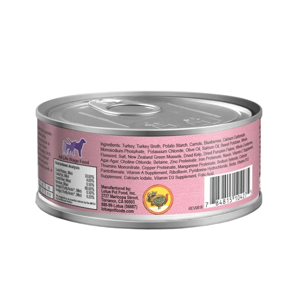 Lotus Just Juicy Turkey Stew Grain-Free Canned Cat Food Lotus