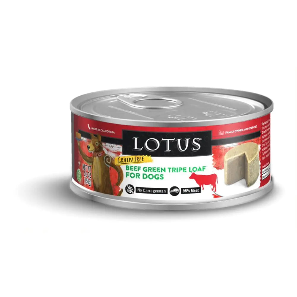 Lotus Loaf Beef Tripe Recipe Grain-Free Canned Dog Food Lotus