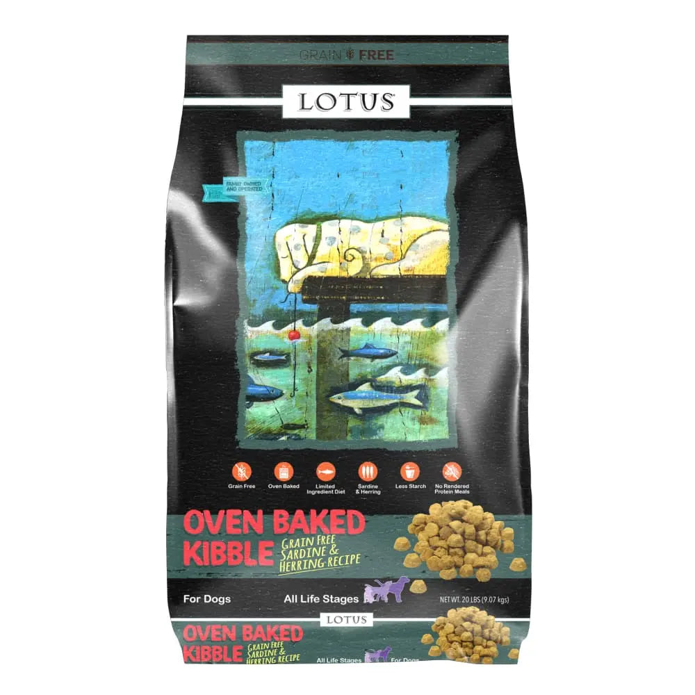 Lotus Oven-Baked Grain-Free Sardine & Herring Recipe Dry Dog Food Lotus