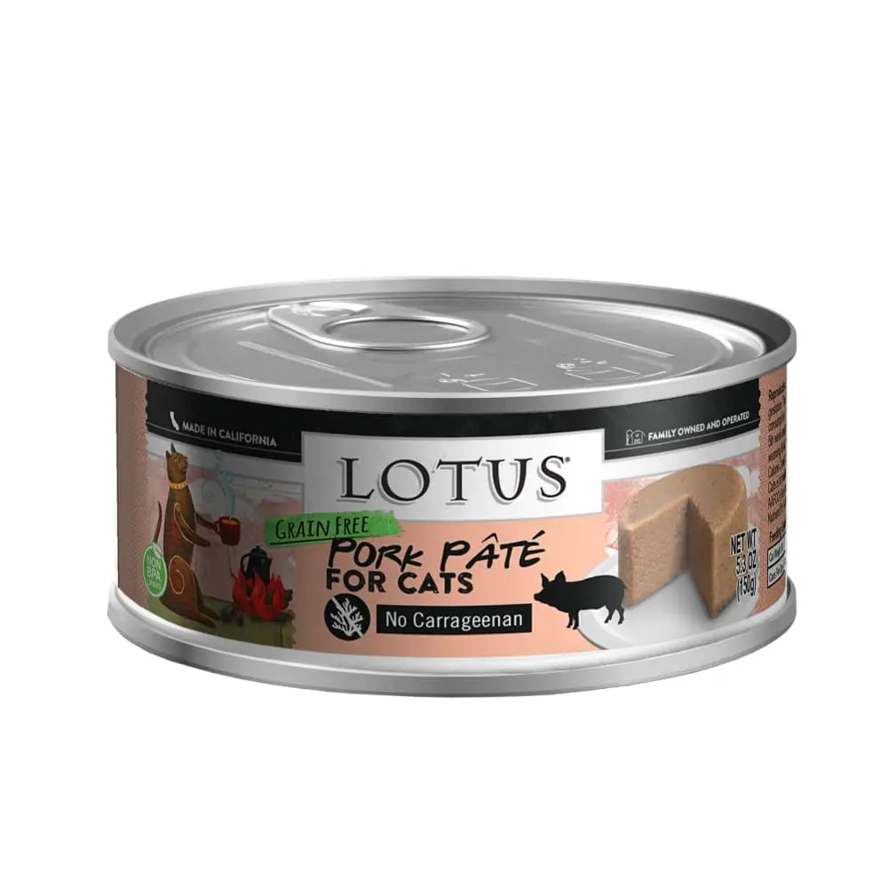 Lotus Pork Pate Grain-Free Canned Cat Food Lotus