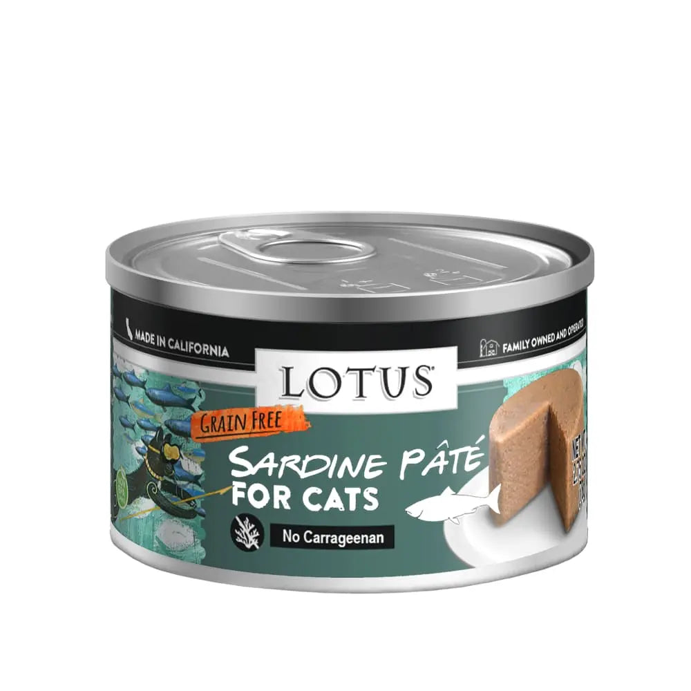 Lotus Sardine Grain-Free Pate Canned Cat Food Lotus