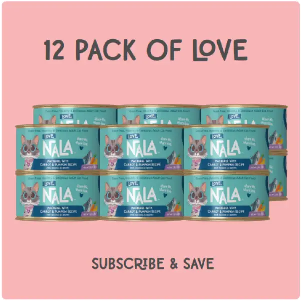 Love, Nala Mackerel Pate with Carrot & Pumpkin Recipe in Broth Cat Food 2.8oz Love Nala