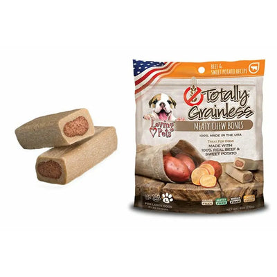 Loving Pets Totally Grainless Beef and Sweet Potato Bones Dog Treats Loving Pets