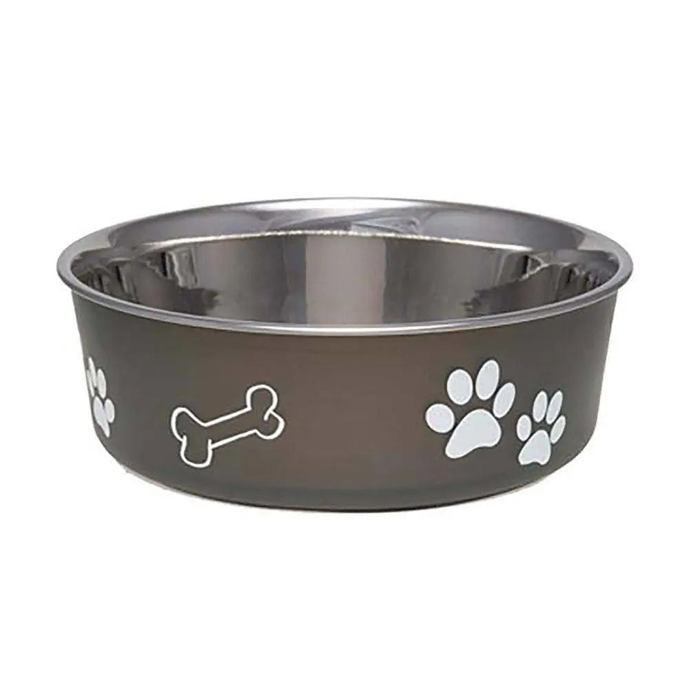 Loving Pets® Bella Bowls Classic Pet Dish Espresso Color Medium Loving Pets®