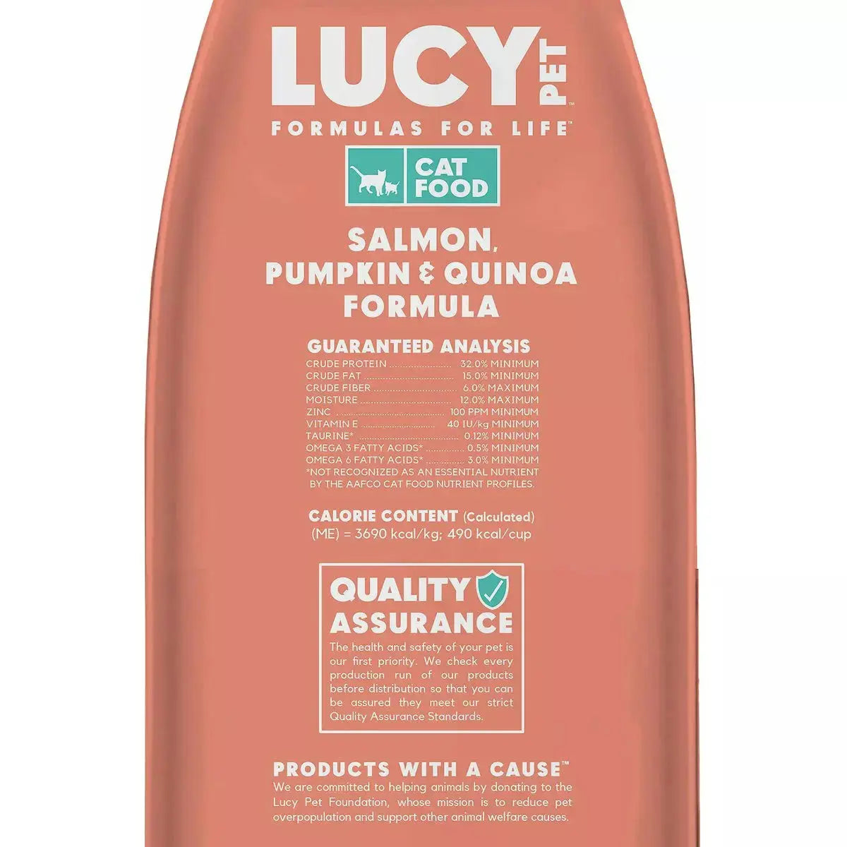 Lucy Pet Products Formulas for Life Dry Cat Food Salmon, Pumpkin & Quinoa Lucy Pet Products