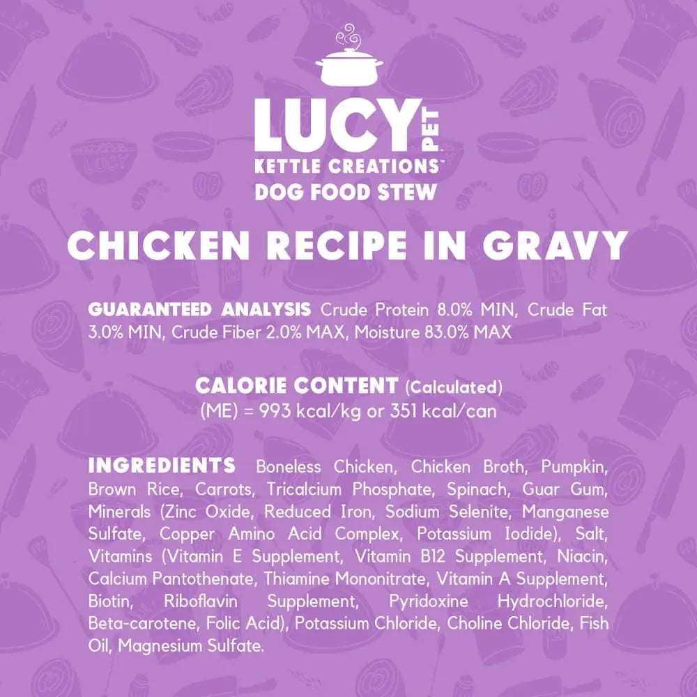 Lucy Pet Products Kettle Creations Recipe in Gravy Wet Dog Food 12ea/12.5 oz Lucy Pet Products