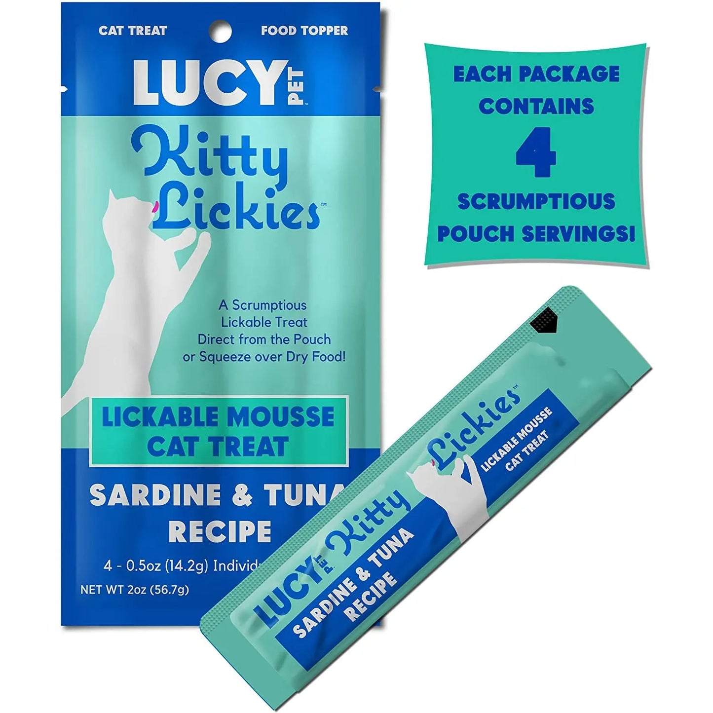 Lucy Pet Products Kitty Lickies Mousse Cat Treat Lucy Pet Products