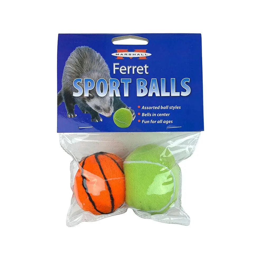 Marshall® Sport Balls Ferret Toys 2 Pack Marshall® Pet