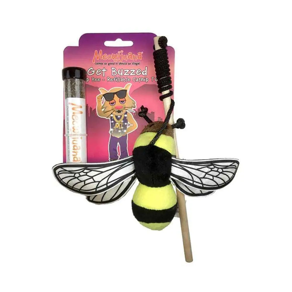 Meowijuana® Get Buzzed Refillable Bee Cat Toys Meowijuana®