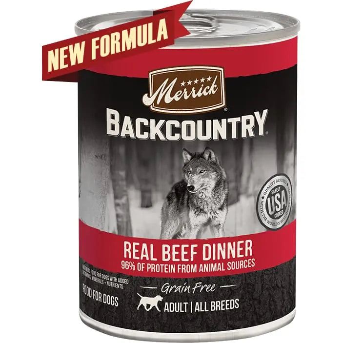 Merrick Backcountry 96% Real Beef Recipe Wet Dog Food 12 / 12.7 oz Merrick®