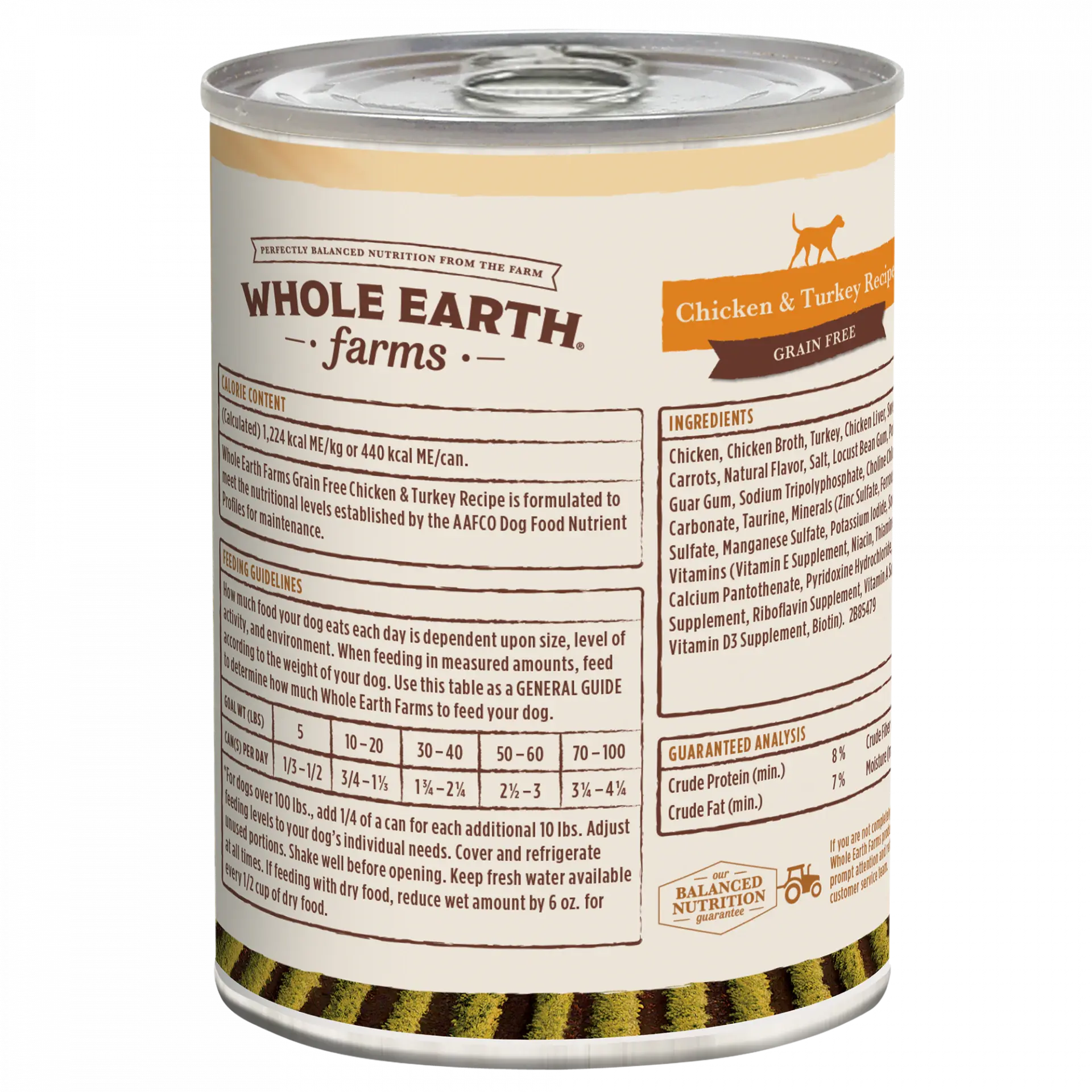 Merrick Whole Earth Farms Chicken & Turkey Canned Adult Dog Food 12 / 12.7 oz Whole Earth Farms®