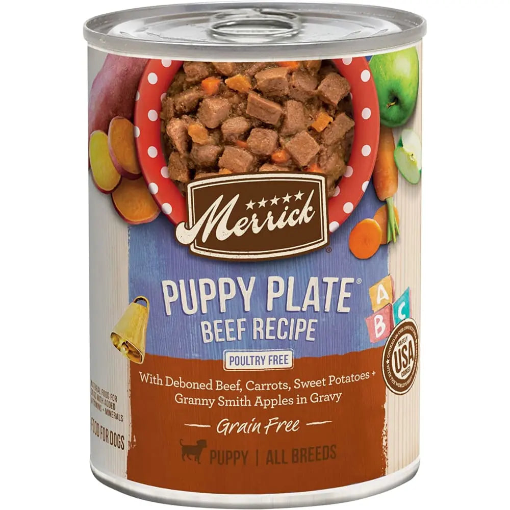 Merrick® Grain Free Puppy Plate® Beef Recipe in Gravy Dog Food, 12.7 Oz Merrick®