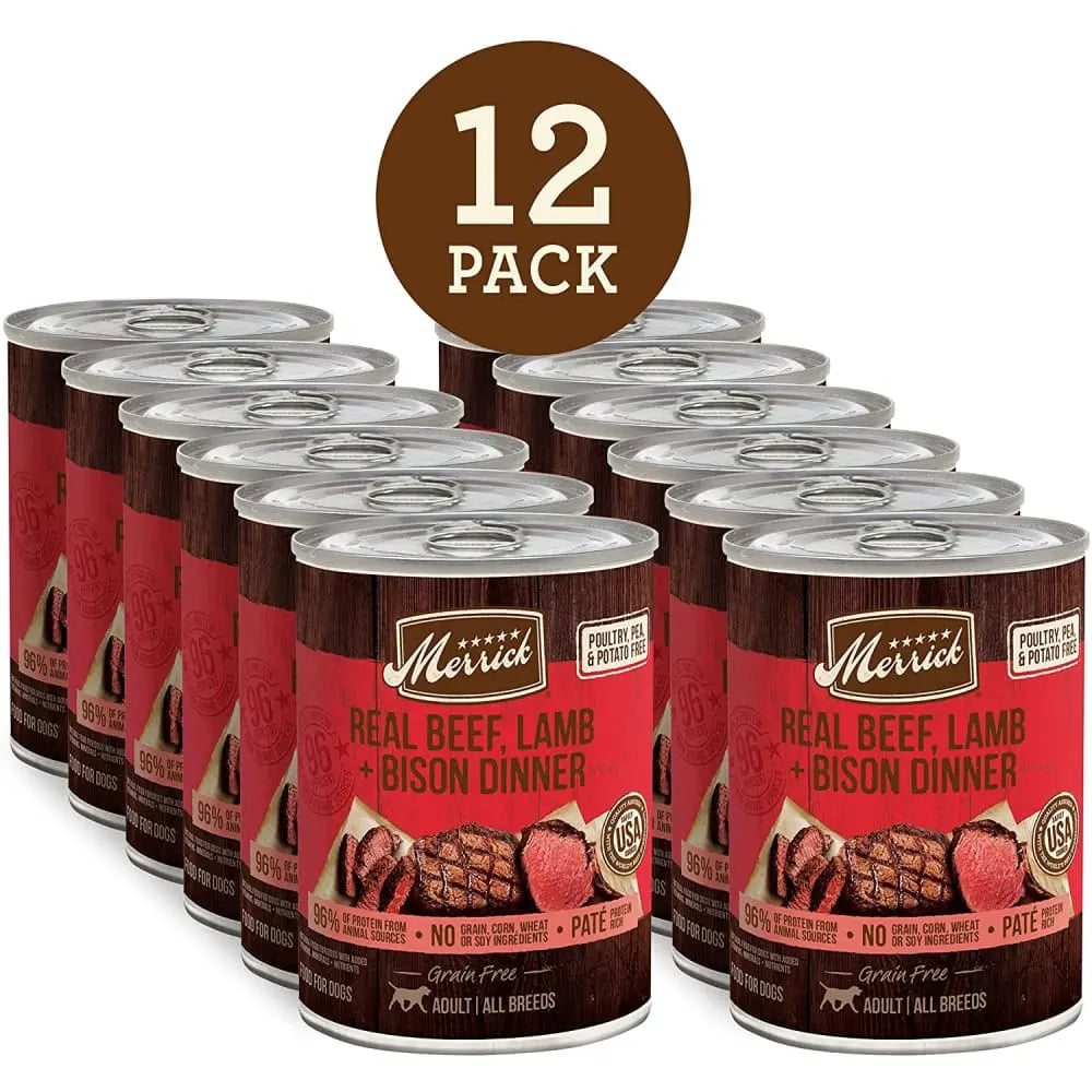 Merrick® Grain Free Real Beef, Lamb & Buffalo Dog Food 12.7 Oz Merrick®