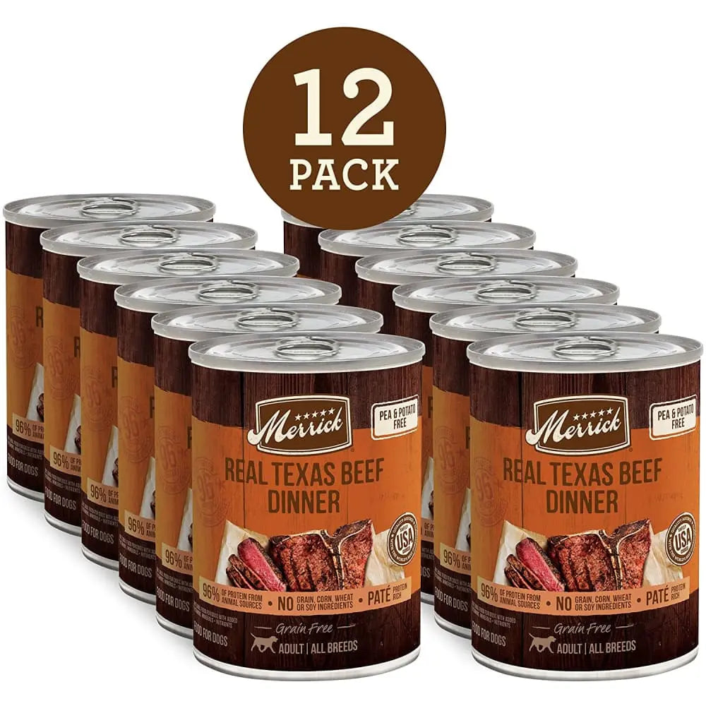 Merrick® Grain Free Real Texas Beef Dog Food 12.7 Oz Merrick®