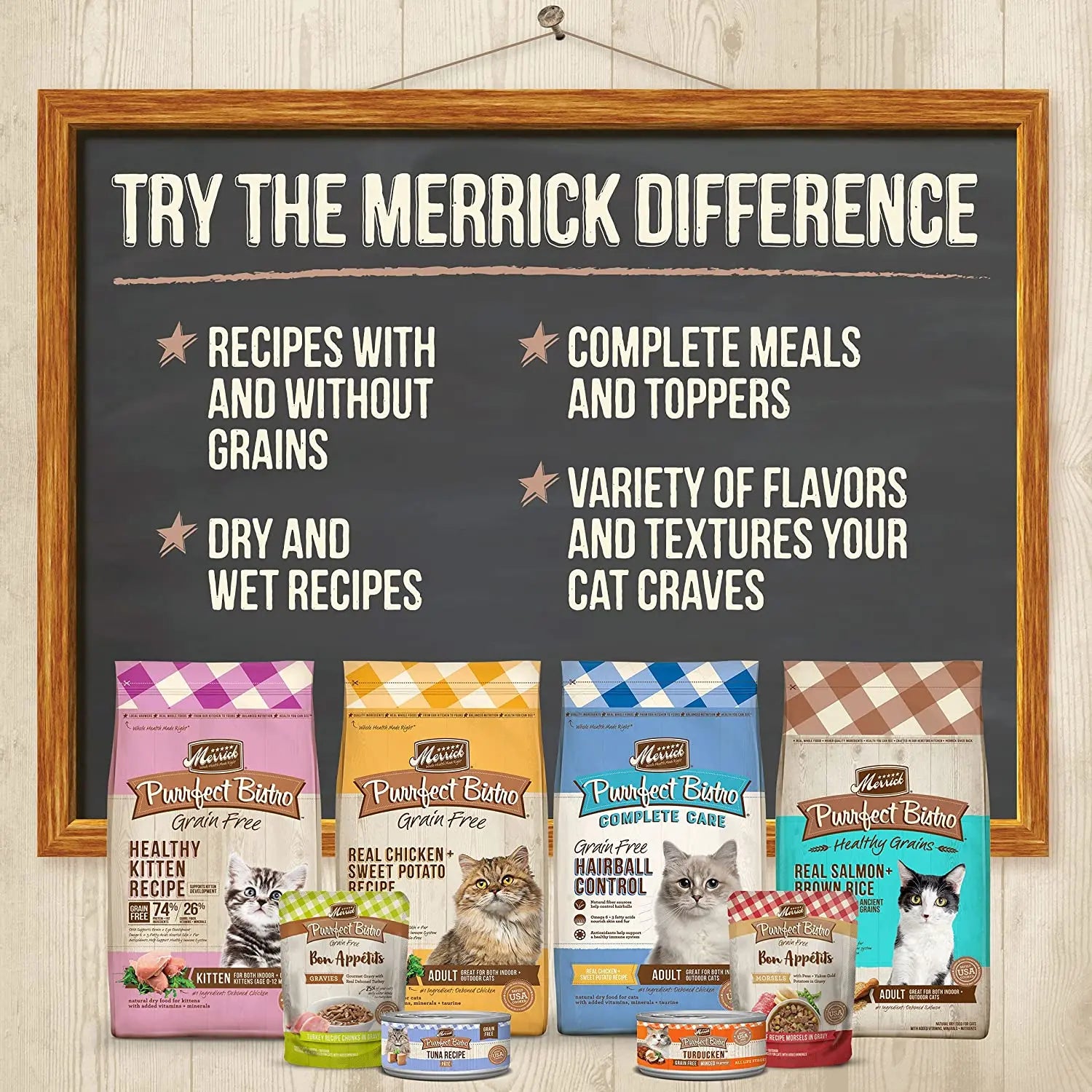 Merrick® Purrfect Bistro® Bon Appétits Grain Free Chicken Recipe Morsels in Gravy Adult Cat Food, 3 Oz Merrick®