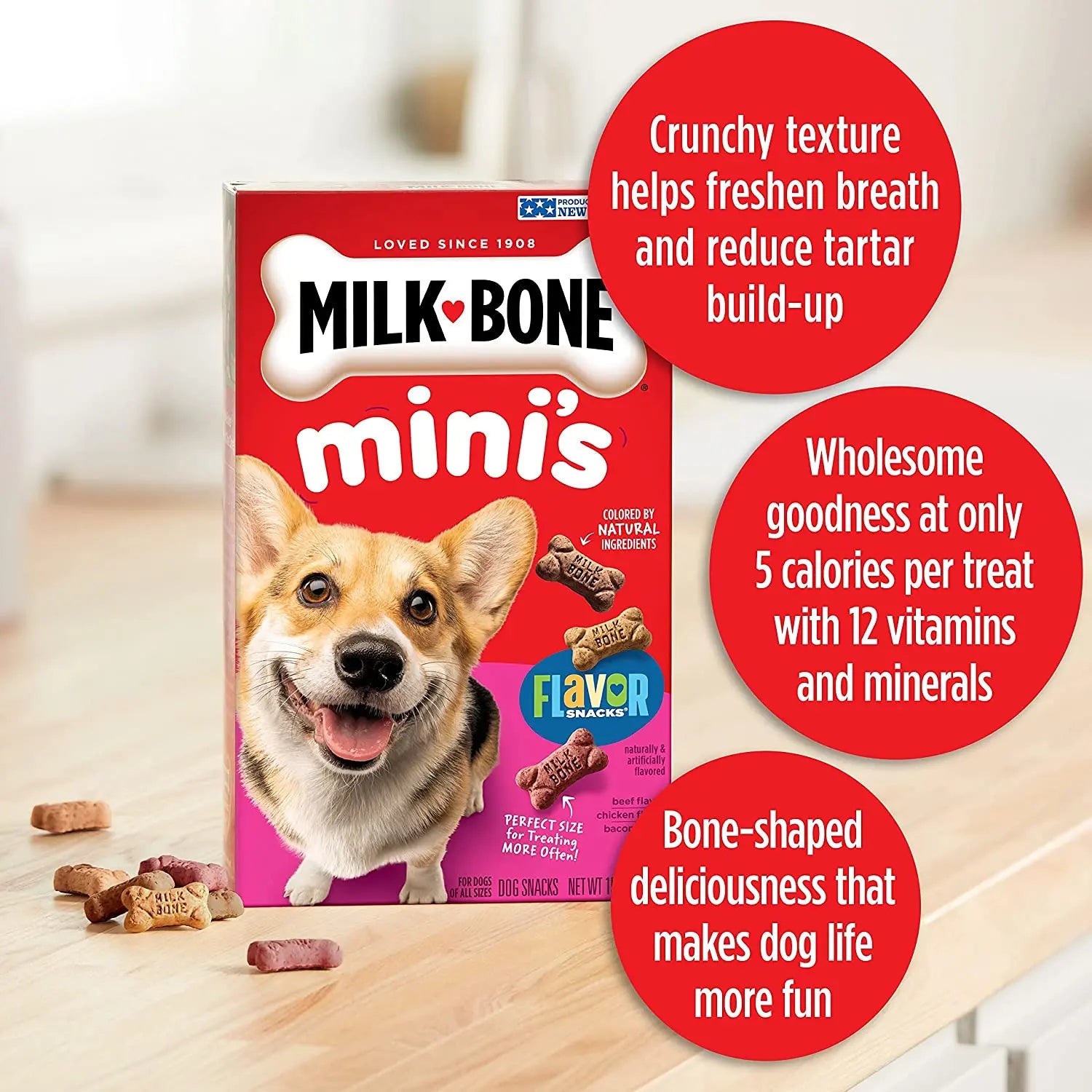 Milk-Bone Flavor Snacks Mini Dog Treats 1ea/Mini, 36 oz Milk-Bone