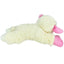 Multipet Lamb Chop Dog Toy w/ Pink Ribbon Multipet