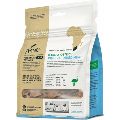 Nandi Karoo Ostrich Freeze-Dried Dog Treats, Nandi