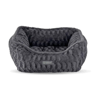 Nandog Cloud Reversible Shaggy Dog Pet Bed Gray Nandog Pet Gear WP