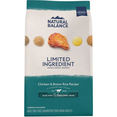 Natural Balance Pet Foods L.I.D Dry Dog Food Chicken & Brown Rice, Natural Balance