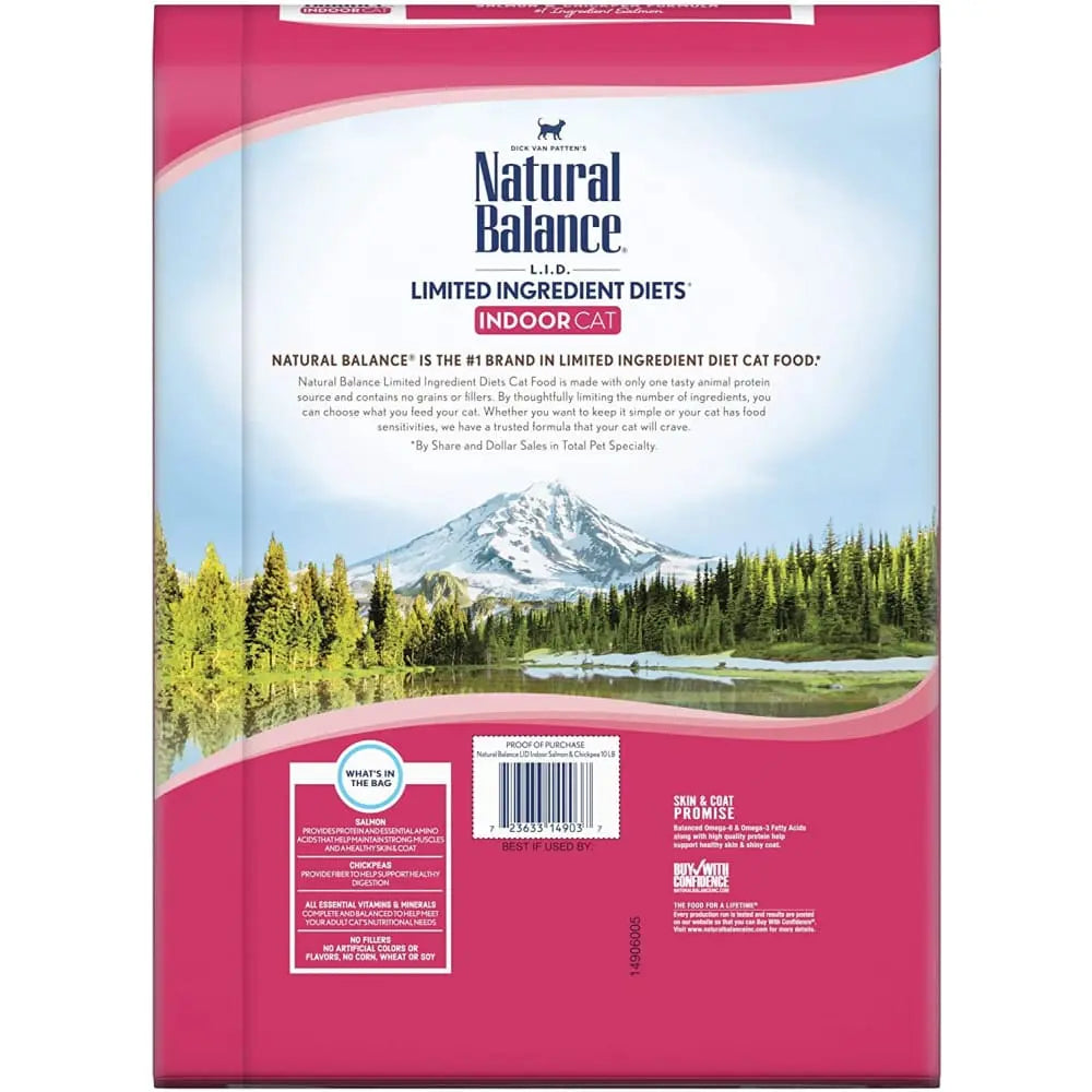 Natural Balance Pet Foods L.I.D Indoor Salmon & Chickpea Formula Cat Food Natural Balance CPD