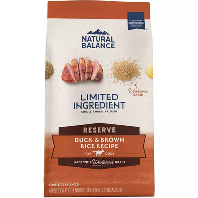 Natural Balance Pet Foods L.I.D Reserve Dry Dog Food Duck & Brown Rice Natural Balance