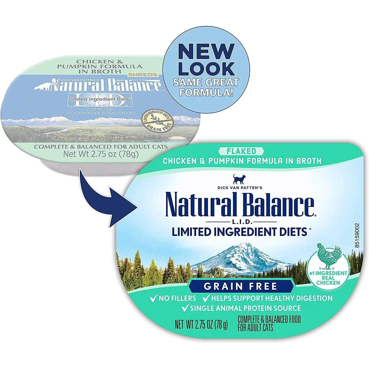 Natural Balance Pet Foods L.I.D. Chicken & Pumpkin Formula in Broth Cat Wet Food 24ea/2.75 oz, 24 pk Natural Balance CPD