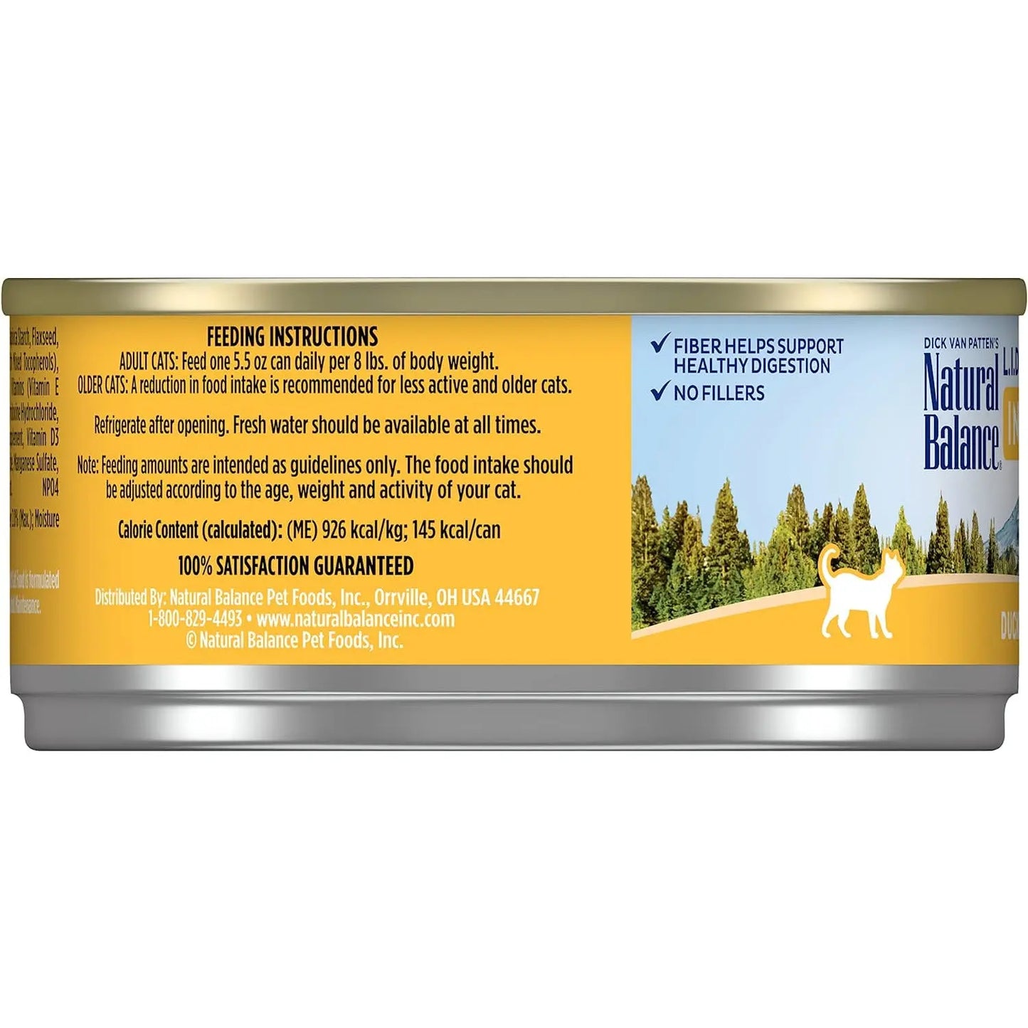 Natural Balance Pet Foods L.I.D. Indoor Duck Wet Cat Food 24ea/5.5 oz Natural Balance