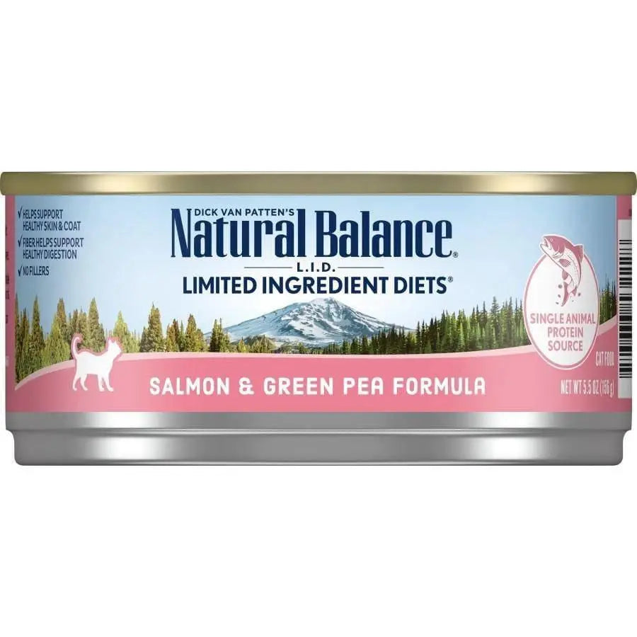 Natural Balance Pet Foods L.I.D. Salmon & Green Pea Formula Canned Cat Wet Food Natural Balance CPD