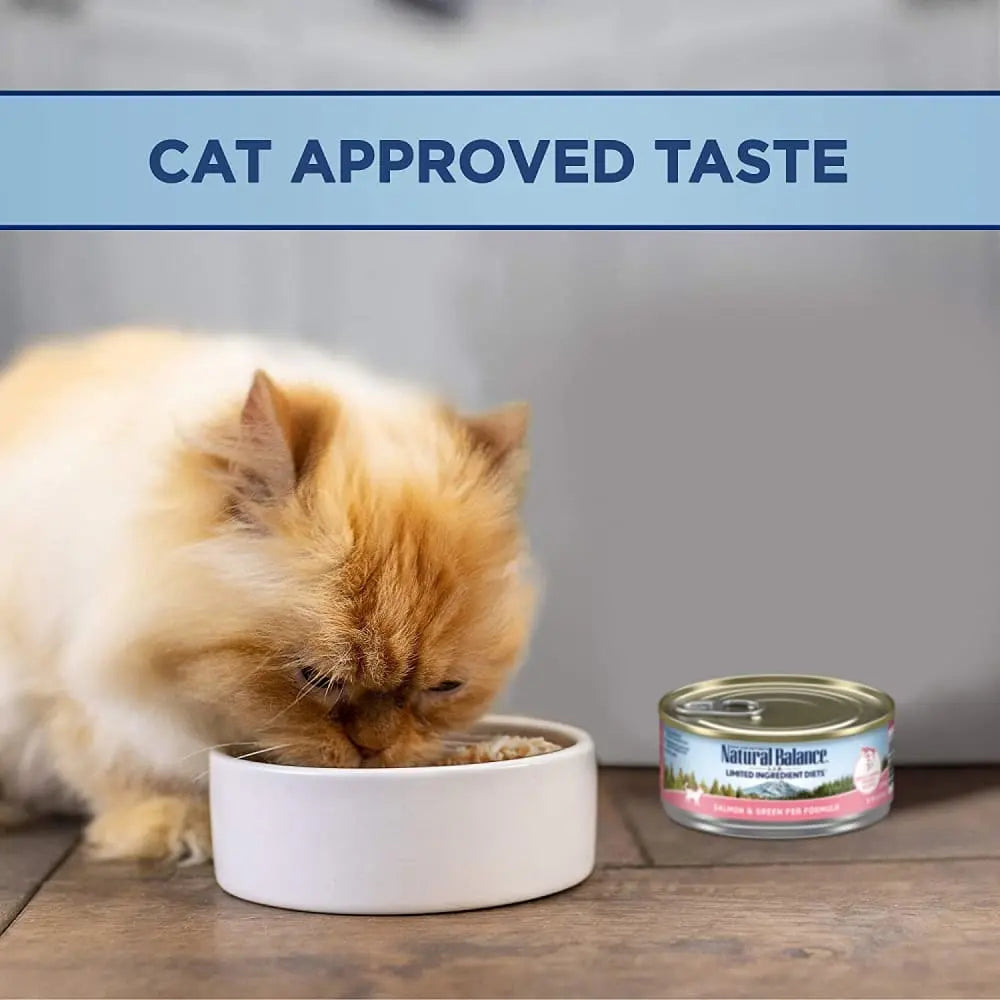 Natural Balance Pet Foods L.I.D. Salmon & Green Pea Formula Canned Cat Wet Food Natural Balance CPD