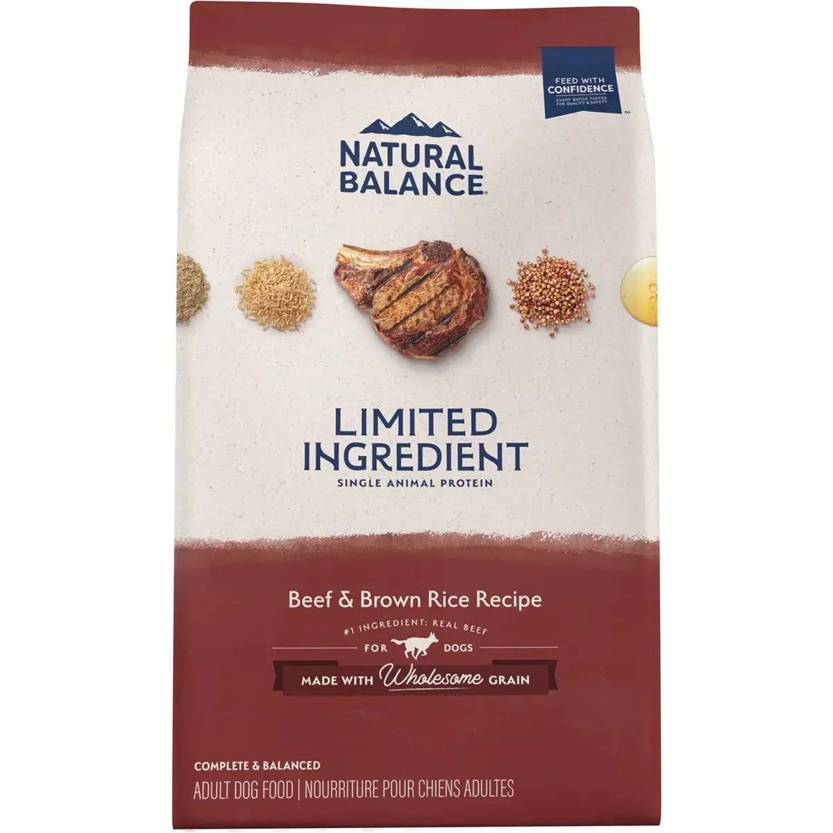 Natural Balance Pet Foods L.I.D. Small Breed Bites Beef & Brown Rice Dry Dog Food Natural Balance