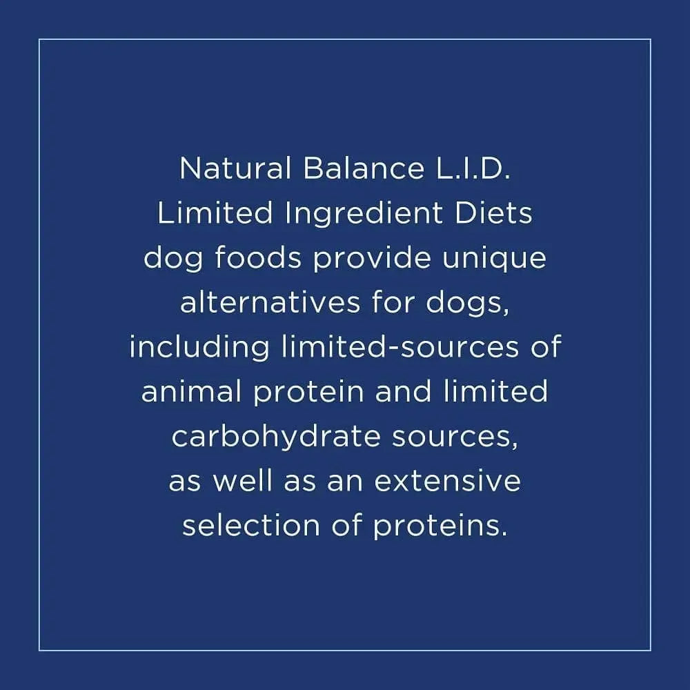 Natural Balance Pet Foods L.I.D. Sweet Potato and Bison Adult Dry Dog Food Natural Balance CPD