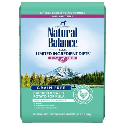 Natural Balance Pet Foods LID Chicken and Sweet Potato Small Breed Bite Dry Dog Food Natural Balance CPD