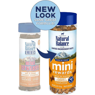 Natural Balance Pet Foods LID Mini Rewards Soft & Chewy Turkey Dog Treats Natural Balance CPD