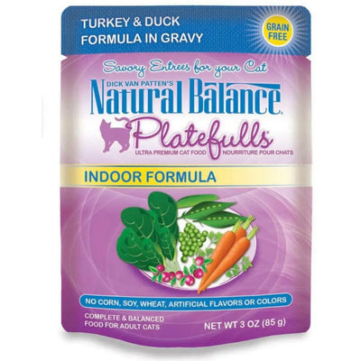 Natural Balance Pet Foods Platefulls Indoor Turkey & Duck Formula in Gravy Cat Wet Food Natural Balance CPD