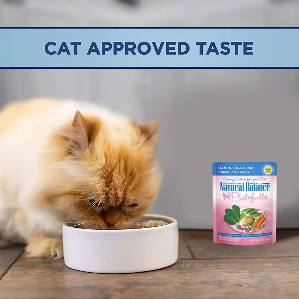 Natural Balance Pet Foods Platefulls Salmon, Tuna & Crab Formula in Gravy Cat Wet Food Natural Balance CPD