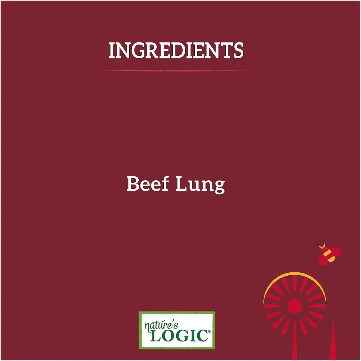 Nature's Logic Beef Lung Dehydrated Dog Treats 1 lb. Bag Nature's Logic