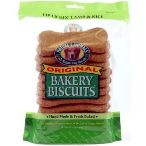 Natures Animals Orihinal Bakery Buscuits Lip Lickin Lamb and Rice Natures Animals